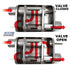BBK VariTune Adjustable Performance Muffler 2-1/2 Offset/Offset Stainless Steel - BBK31015