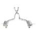 Stainless Works 2018-2023 Jeep TrackHawk 6.2L 3" Catback System X-Pipe Turbo S-Tube Muffler Fits Stock Tips