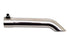 Gibson Universal Polished Turn Down Exhaust Tip 1.5" Inlet/1.5" Outlet/8" Length