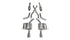 Corsa 2011-2023 Dodge Durango 5.7L Sport Dual Rear Cat-Back w/ Polished 4.5" Tips