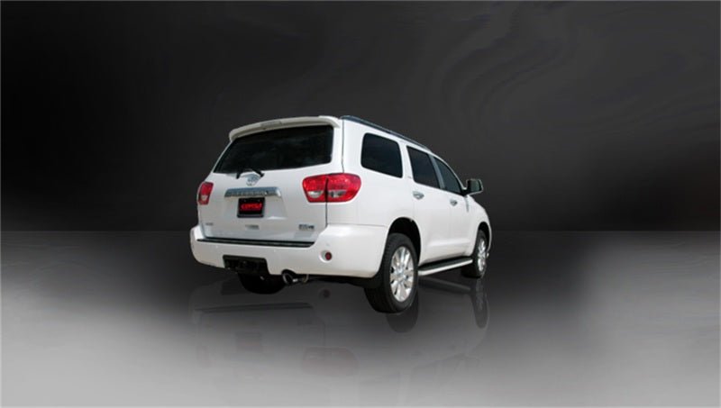 Corsa 08-13 Toyota Sequoia 5.7L V8 Touring Cat-Back Exhaust w/Black 4in Tip - COR14573BLK