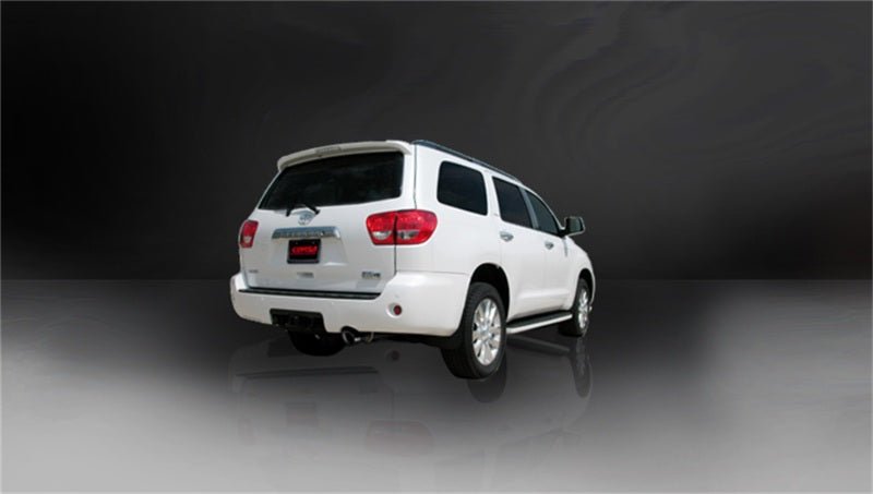 Corsa 08-13 Toyota Sequoia 5.7L V8 Touring Cat-Back Exhaust w/Black 4in Tip - COR14573BLK