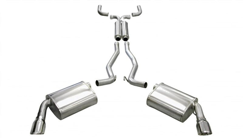 Corsa 10-14 Chevrolet Camaro Convertible RS 3.6L V6 Polished Sport Cat-Back + XO Exhaust - COR14953