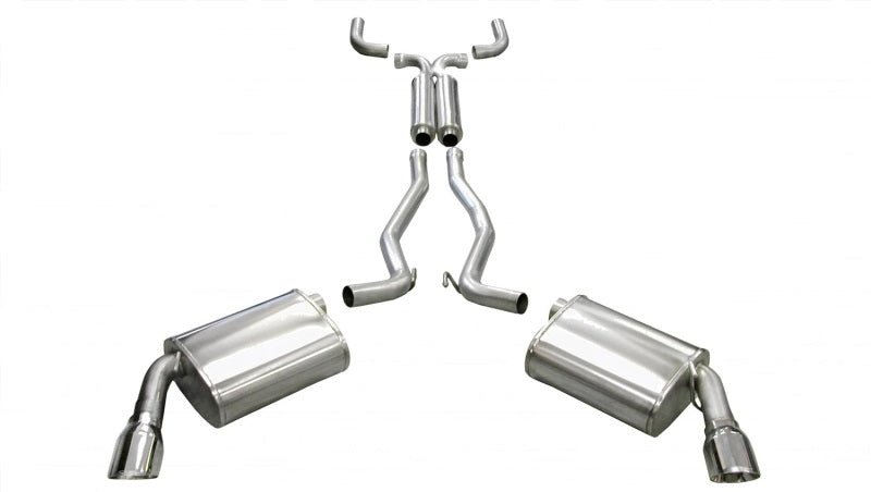 Corsa 10-14 Chevrolet Camaro Convertible RS 3.6L V6 Polished Sport Cat-Back + XO Exhaust - COR14953