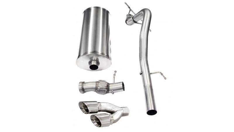 Corsa 11-13 Cadillac Escalade 6.2L V8 Polished Sport Cat-Back Exhaust - COR14878