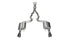 Corsa 15-17 Ford Mustang GT Coupe 5.0L 3in Xtreme Cat-Back Exhaust Dual Rear Exit w/ Gun Metal Tips - COR14328GNM