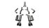 Corsa 17-18 Dodge Challenger 5.7L V8 Xtreme Cat-Back Dual Rear Exit w/3.5in Black Tips - COR21006BLK