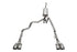 Corsa 19-23 Chevrolet Silverado 1500 Cat-Back Dual Rear Exit with Twin 4in Polished Pro-Series Tips - COR21200