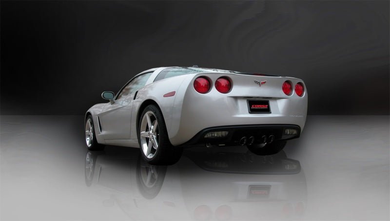 Corsa 2005-2008 Chevrolet Corvette C6 6.0L V8 Black Sport Axle-Back Exhaust - COR14169BLK