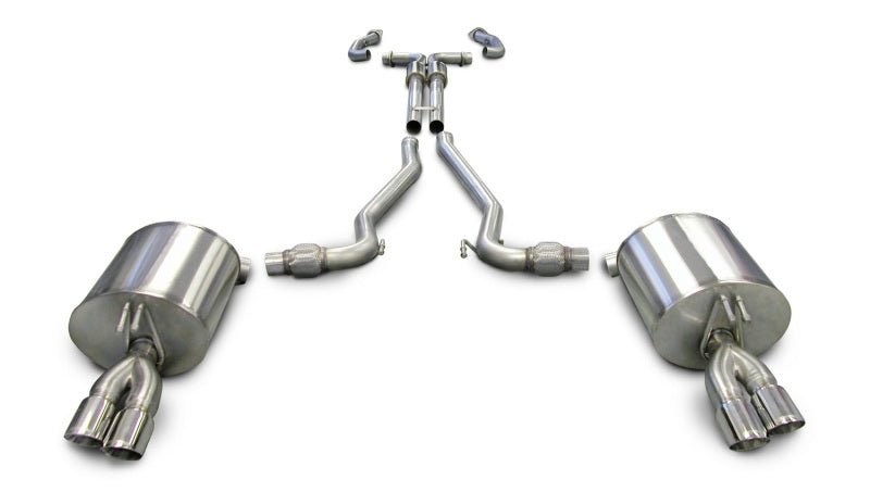 Corsa 2008-2009 Pontiac G8 GXP 6.0/6.2L SS 2.5" Sport CatBack + XPipe w/ 3" Polished Tips - COR14950