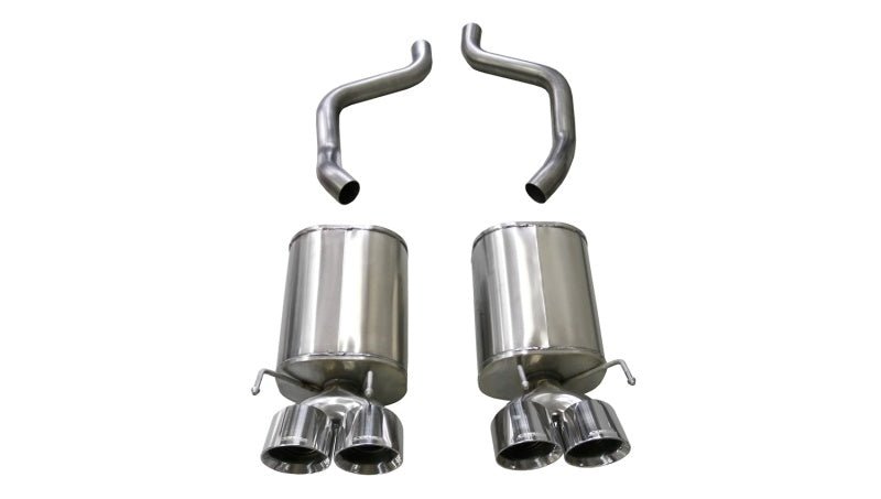 Corsa 2009-2013 Chevrolet Corvette C6 6.2L Xtreme Axleback w/ 4.5" Polished Tips - COR21012