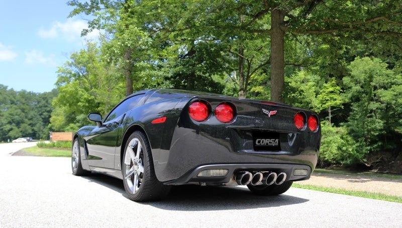 Corsa 2009-2013 Chevrolet Corvette C6 6.2L Xtreme Axleback w/ 4.5" Polished Tips - COR21012