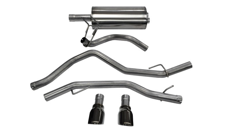 Corsa 2009-2023 Ram 1500 4.7/5.7 SS 3" Catback Dual Rear Exit w/ 4.5" Black Tips - COR14405BLK