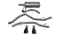Corsa 2009-2023 Ram 1500 4.7/5.7 SS 3" Catback Dual Rear Exit w/ 4.5" Black Tips - COR14405BLK