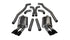 Corsa 2010-2015 Camaro CP SS/ZL1 6.2 SS 3" Sport Catback w/ Quad 4" Black Tips - COR14971BLK