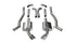 Corsa 2010-2015 Camaro SS CP 6.2L SS 3" Xtreme Catback w/ 4.5" Polish Tips - COR14968