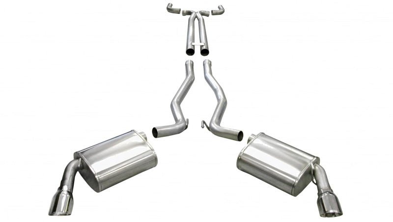 Corsa 2010-2015 Chevrolet Camaro SS 6.2L M/T Sport Catback w/ Polished Tips - COR14951