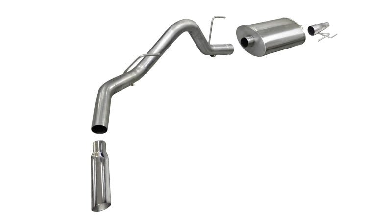 Corsa 2011-2014 Ford F-150 3.5L SS 3" Sport CatBack Single Side w/ 4" Polished Tip - COR24392