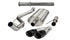 Corsa 2011-2014 Ford F-150 Raptor 6.2 133" Wheelbase 3" Xtreme CatBack Exhaust w/ Dual Black Tips - COR14759BLK