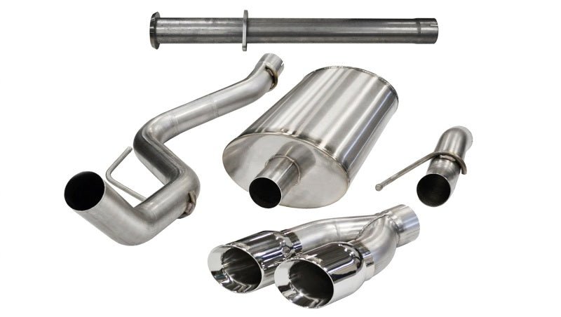 Corsa 2011-2014 Ford F-150 Raptor 6.2L SS 3" Xtreme Catback w/ 4" Polished Tips - COR14760