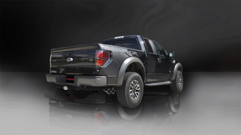 Corsa 2011-2014 Ford F-150 Raptor 6.2L SS 3" Xtreme Catback w/ 4" Polished Tips - COR14760