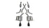 Corsa 2011-2023 Dodge Durango 5.7L SS 2.5" Sport CatBack Exhaust w/ 4.5" Black Tips - COR14459BLK