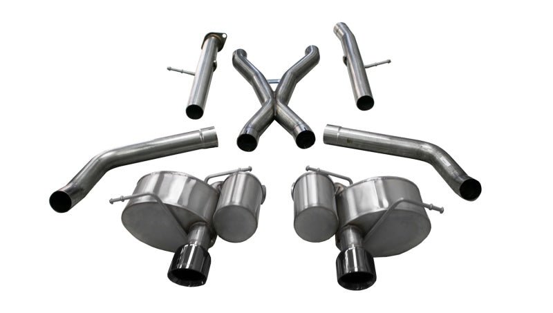 Corsa 2012-2021 Jeep Grand Cherokee SRT 2.75" Xtreme Catback w/ Black PVD Tips - COR21058BLK