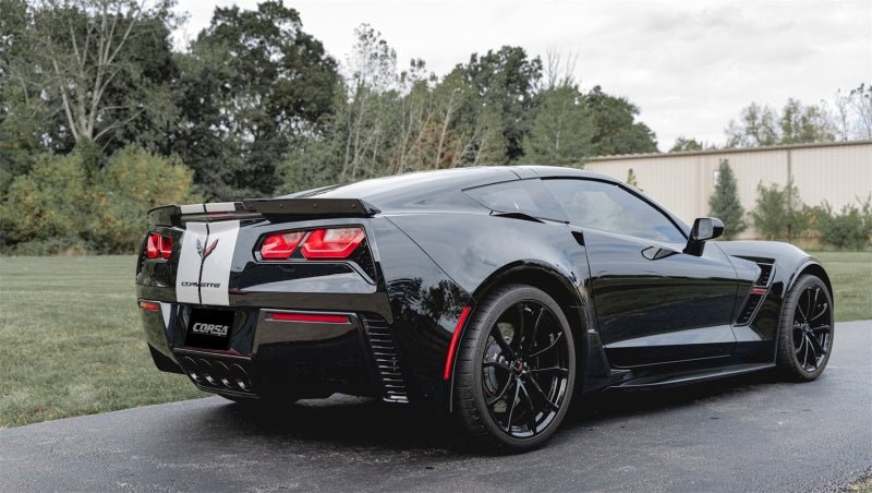 CORSA Performance - Corsa 2014-2019 Chevrolet Corvette C7 Z06 6.2L 2.75in Xtreme Axle-Back w/ Dual NPP & Quad Black Tips - Exhaust Parts Pro - COR14777BLK