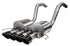 CORSA Performance - Corsa 2014-2019 Chevrolet Corvette C7 Z06 6.2L 2.75in Xtreme Axle-Back w/ Dual NPP & Quad Black Tips - Exhaust Parts Pro - COR14777BLK