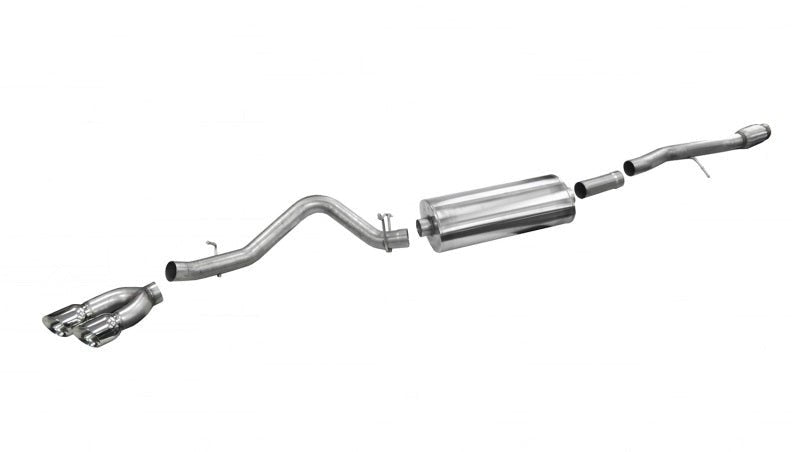 Corsa 2014-2019 Sierra/Silverado 1500 6.2L SS 3.5" Sport Single Side Catback w/ 4.5" Polished Tips - COR14866