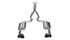 Corsa 2015-2017 Ford Mustang GT 5.0 SS 3" Xtreme Catback w/ Black Quad 4" Tips - COR14335BLK