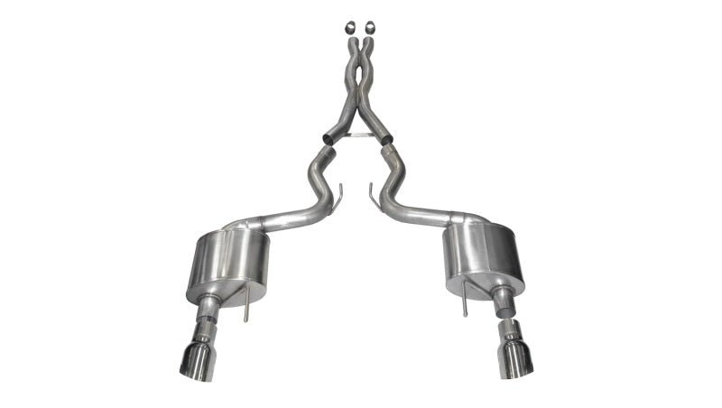 Corsa 2015-2017 Ford Mustang GT 5.0 SS 3" Xtreme Catback w/ Dual Polished 4.5" Tips - COR14328