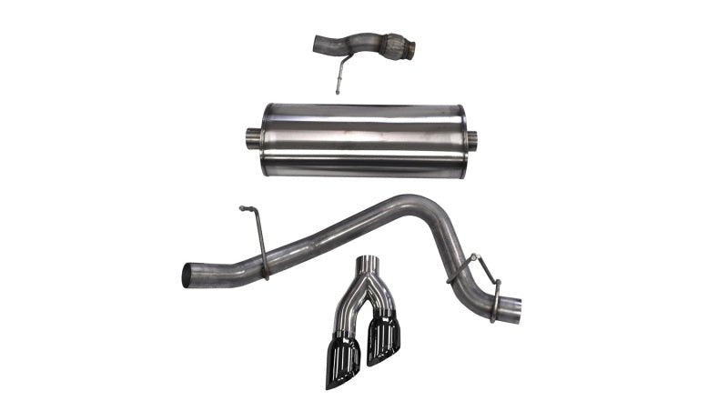 CORSA Performance - Corsa 2015-2020 Chevy Tahoe/GMC Yukon 5.3 SS 3" Sport Catback w/ Twin Black 4" Tips - Exhaust Parts Pro - COR14859BLK