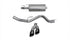 Corsa 2015-2020 Ford F-150 2.7/3.5L SS 3" Sport Single Side Catback w/ Black 4" Tips - COR14836BLK
