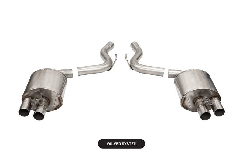 Corsa 2015-2020 Ford Mustang GT350/R 5.2L V8 Dual Rear Axle-Back- Stainless Dual Rear Exit - COR21098