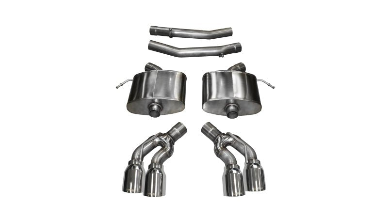 Corsa 2016-2019 Cadillac CTS-V Sedan 6.2L SS 2.75" Xtreme Axle-Back w/ Quad 4" Polished Tips - COR14358