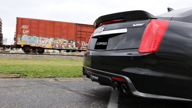 Corsa 2016-2019 Cadillac CTS-V Sedan 6.2L SS 2.75" Xtreme Axle-Back w/ Quad 4" Polished Tips - COR14358
