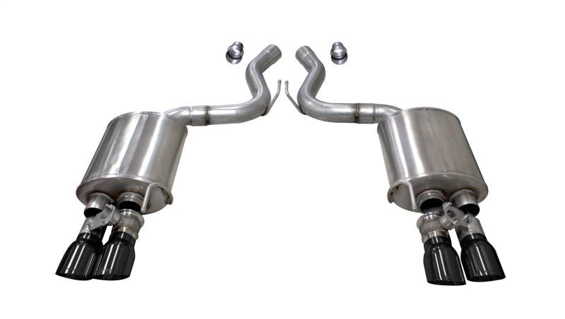 Corsa 2018-2023 Ford Mustang GT CP 3" Sport Axle-Back Exhaust w/ 4" Black Tips - COR21002BLK