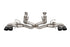Corsa 2020-2023 Corvette C8 3in Valved Cat-Back 4.5in Blk Quad Tips - Fits Factory NPP Exhaust w/ AFM - COR21106BLK