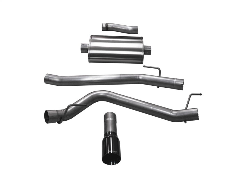 CORSA Performance - Corsa 2020-2023 Jeep Gladiator JT 3.6 SS 3" Single Side Exit Catback w/ 4" Black Tip - Exhaust Parts Pro - COR21060BLK