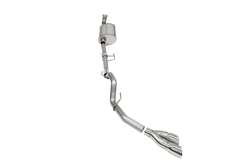 Corsa 2021-2022 Ford F-150 SuperCab/6.5in Bed 3.5L V6 Sport Cat-Back Single Side Exit-Polished - COR21166