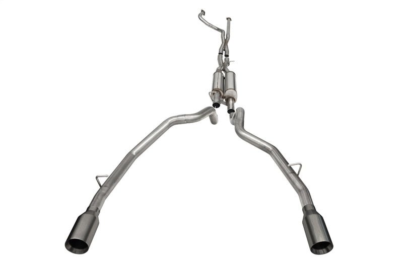 Corsa 2021-2023 Dodge Ram TRX 6.2L Xtreme Catback w/ Dual Rear Gunmetal Tips - COR21189GNM
