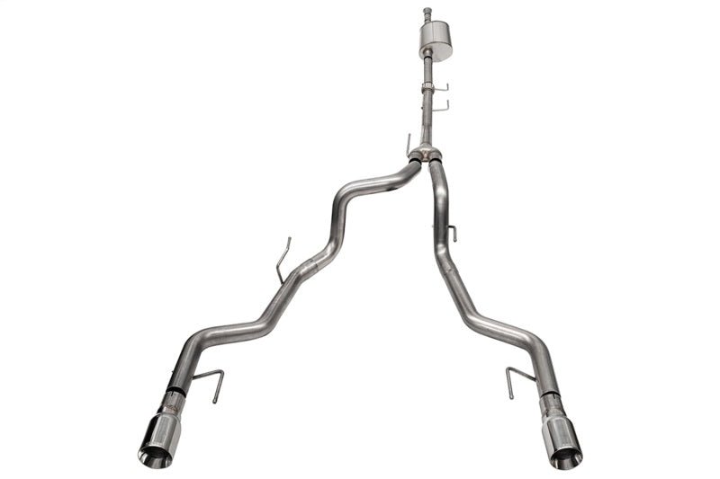 Corsa 2021-2023 Ford F-150 SuperCrew/5.5ft Bed 3.5L V6 Sport Cat-Back Dual Rear Exit-Polished - COR21185