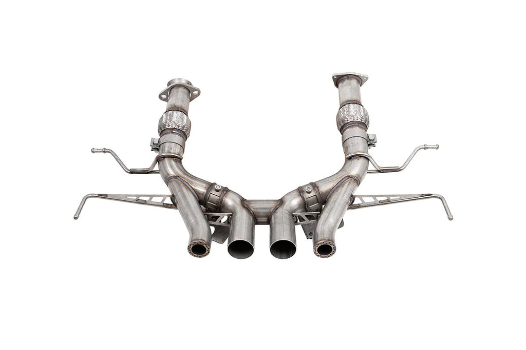 Corsa 2023-2024 Chevrolet Corvette Z06 3" Valved Track Catback (no Mufflers or Tips) - COR21113