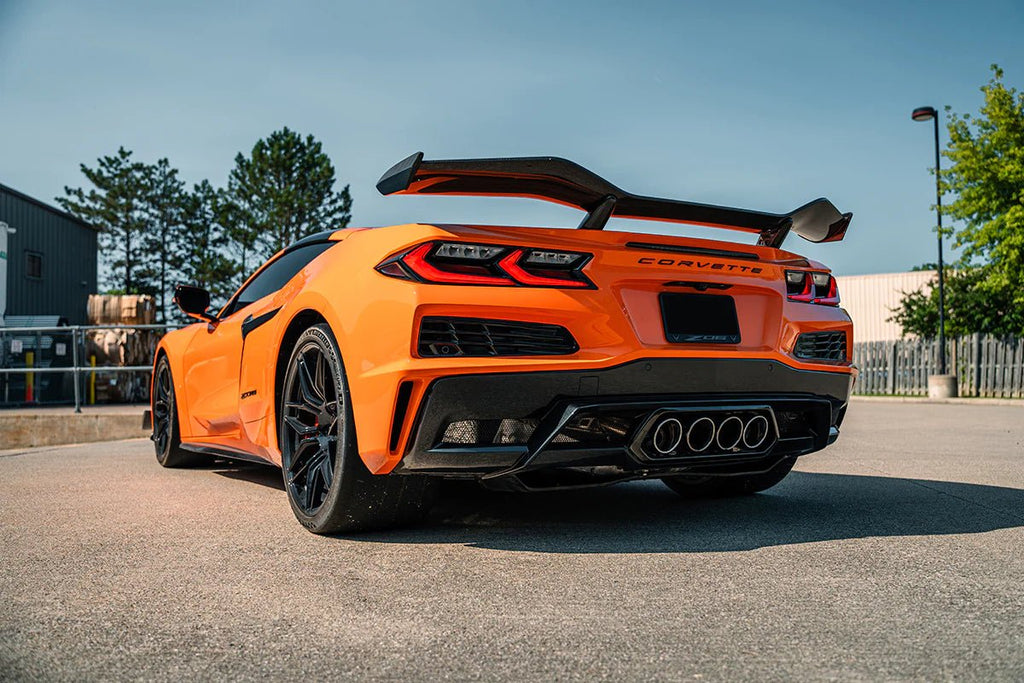 Corsa 2023-2024 Chevrolet Corvette Z06 3" Valved Track Catback (no Mufflers or Tips) - COR21113