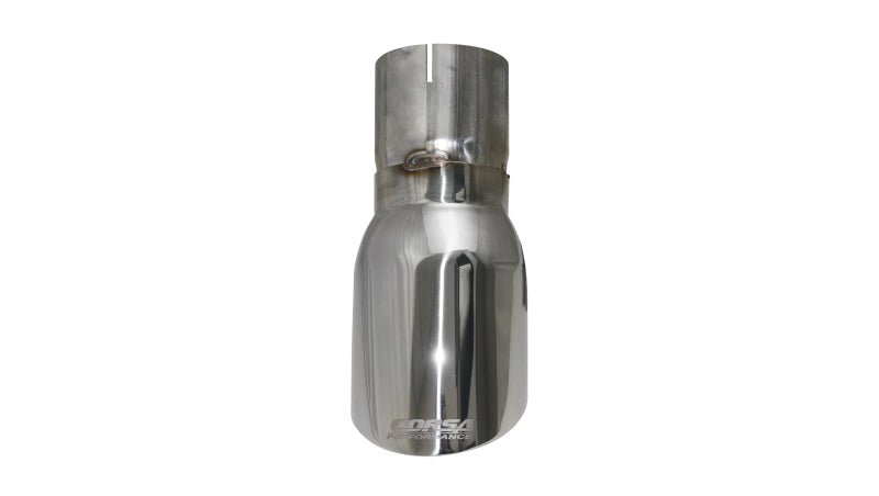 Corsa Polished Universal Exhaust Tip 3" Inlet/4" Outlet/9" Length - CORTK006