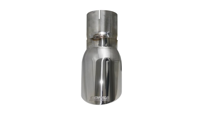 Corsa Polished Universal Exhaust Tip 3" Inlet/4" Outlet/9" Length - CORTK006