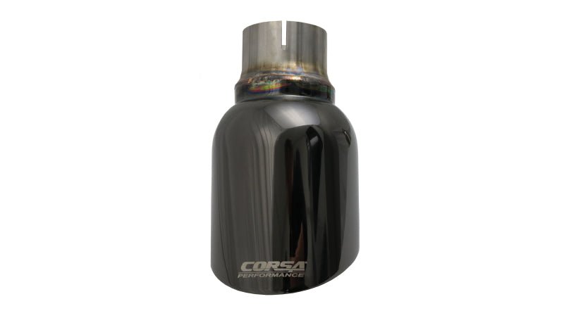 Corsa Single Universal 2.5" Inlet/4.5" Outlet Black PVD Pro-Series Tip Kit - CORTK007BLK