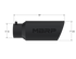 MBRP Black Coated T304 SS Universal Tip 5" inlet/7" Outlet/18" Length