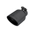 MBRP Universal Black Exhaust Tip 2.5" Inlet/4" Outlet/8" Length